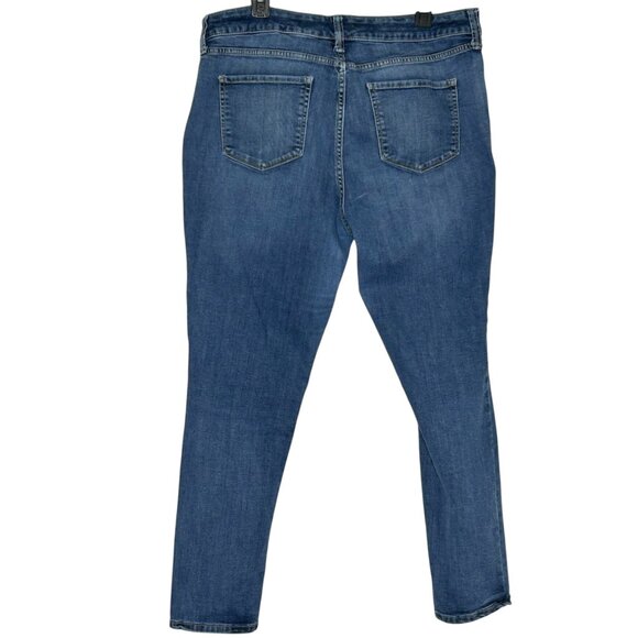 St John's Bay Women's Skinny Leg size 18 Embroidered Blue Jeans - Picture 3 of 15